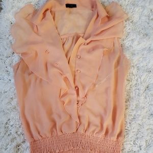 Sheer shirt PEACHY COLOR
